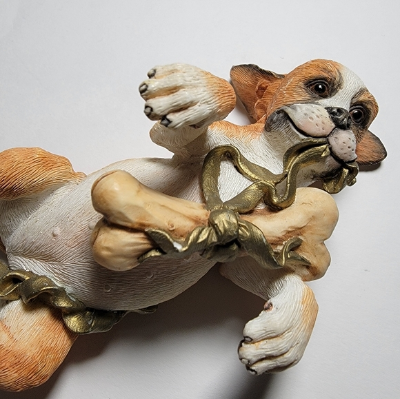 Country Artists "Boxer Laying with Bone" Retired Figurine No. 04314 - Picture 3 of 8